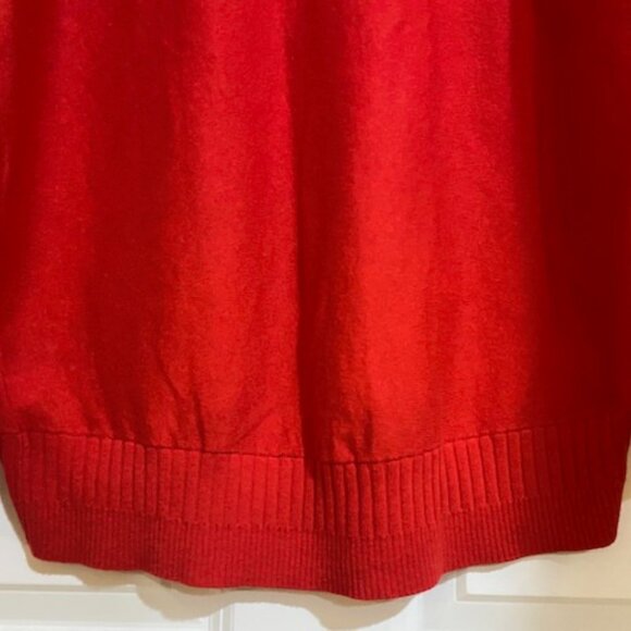 Victoria's Secret Dolman Sleeve V-Neck High-Low Sweater Raspberry Red Size XS - Picture 9 of 16